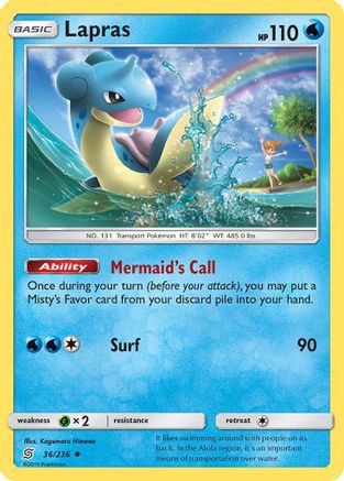 Lapras (36/236) [Sun & Moon: Unified Minds] - Trinity Hobby