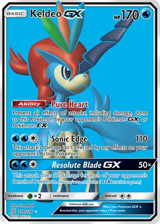 Keldeo GX (219/236) [Sun & Moon: Unified Minds] - Trinity Hobby