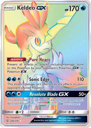 Keldeo GX (240/236) [Sun & Moon: Unified Minds] - Trinity Hobby