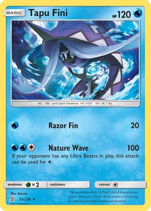 Tapu Fini (53/236) [Sun & Moon: Unified Minds] - Trinity Hobby