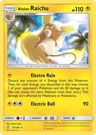 Alolan Raichu (57/236) [Sun & Moon: Unified Minds] - Trinity Hobby