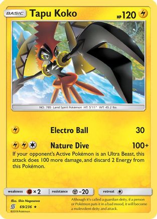 Tapu Koko (69/236) [Sun & Moon: Unified Minds] - Trinity Hobby