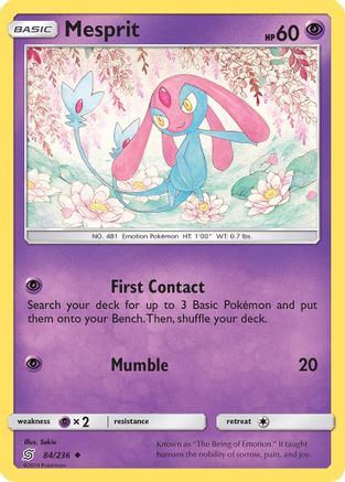 Mesprit (84/236) [Sun & Moon: Unified Minds] - Trinity Hobby