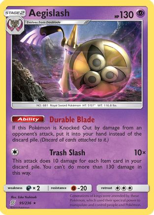 Aegislash (95/236) [Sun & Moon: Unified Minds] - Trinity Hobby