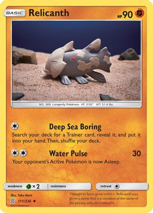 Relicanth (111/236) [Sun & Moon: Unified Minds] - Trinity Hobby