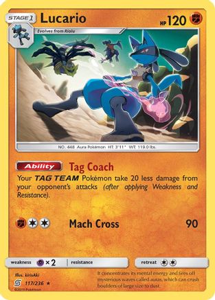 Lucario (117/236) [Sun & Moon: Unified Minds] - Trinity Hobby