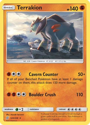 Terrakion (122/236) [Sun & Moon: Unified Minds] - Trinity Hobby