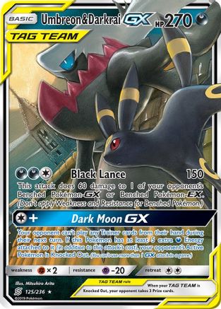Umbreon & Darkrai GX (125/236) [Sun & Moon: Unified Minds] - Trinity Hobby
