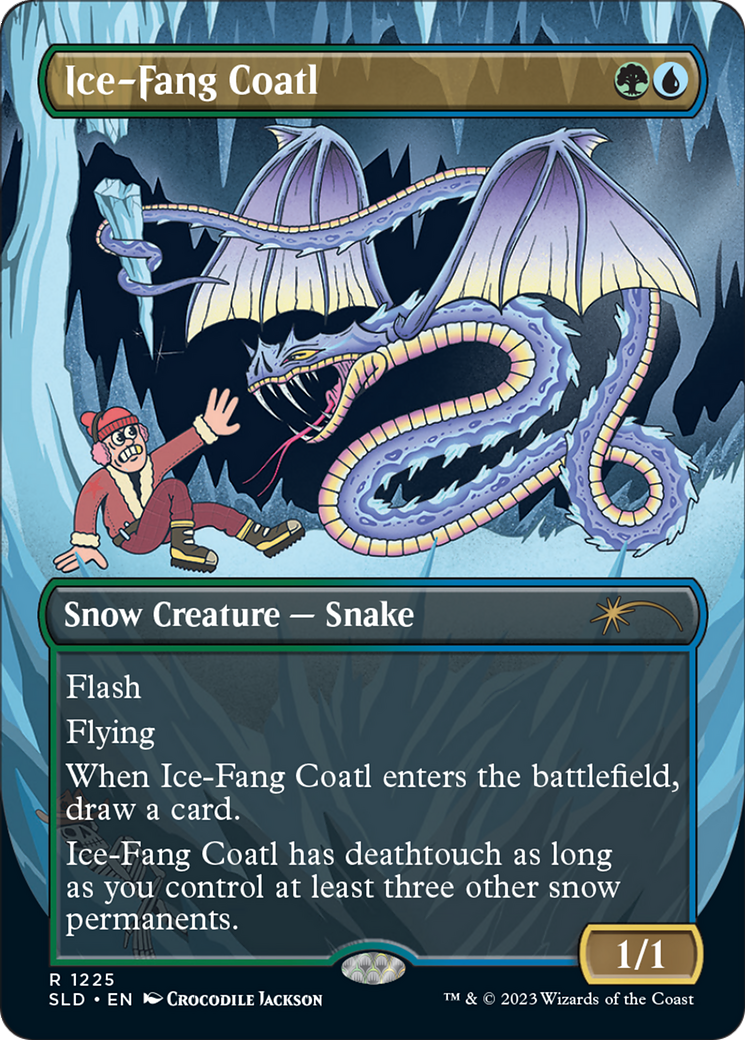 Ice-Fang Coatl (Borderless) [Secret Lair Drop Series] - Trinity Hobby