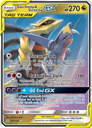 Garchomp & Giratina GX (146/236) [Sun & Moon: Unified Minds] - Trinity Hobby