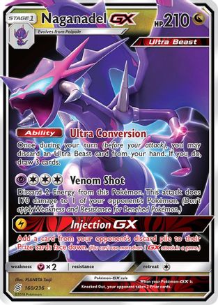 Naganadel GX (160/236) [Sun & Moon: Unified Minds] - Trinity Hobby