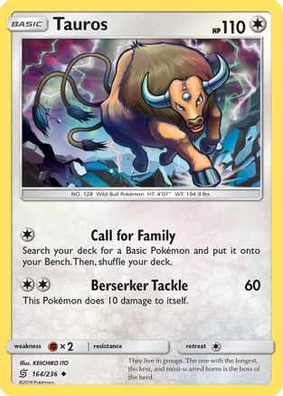 Tauros (164/236) [Sun & Moon: Unified Minds] - Trinity Hobby