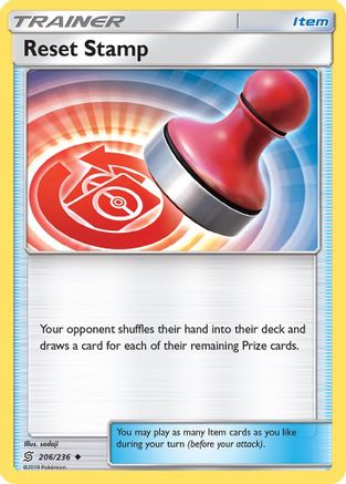 Reset Stamp (206/236) [Sun & Moon: Unified Minds] - Trinity Hobby