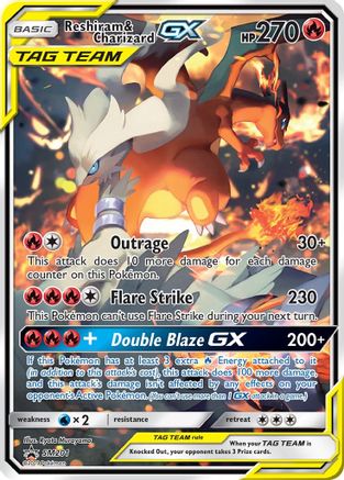 Reshiram & Charizard GX (SM201) [Sun & Moon: Black Star Promos] - Trinity Hobby