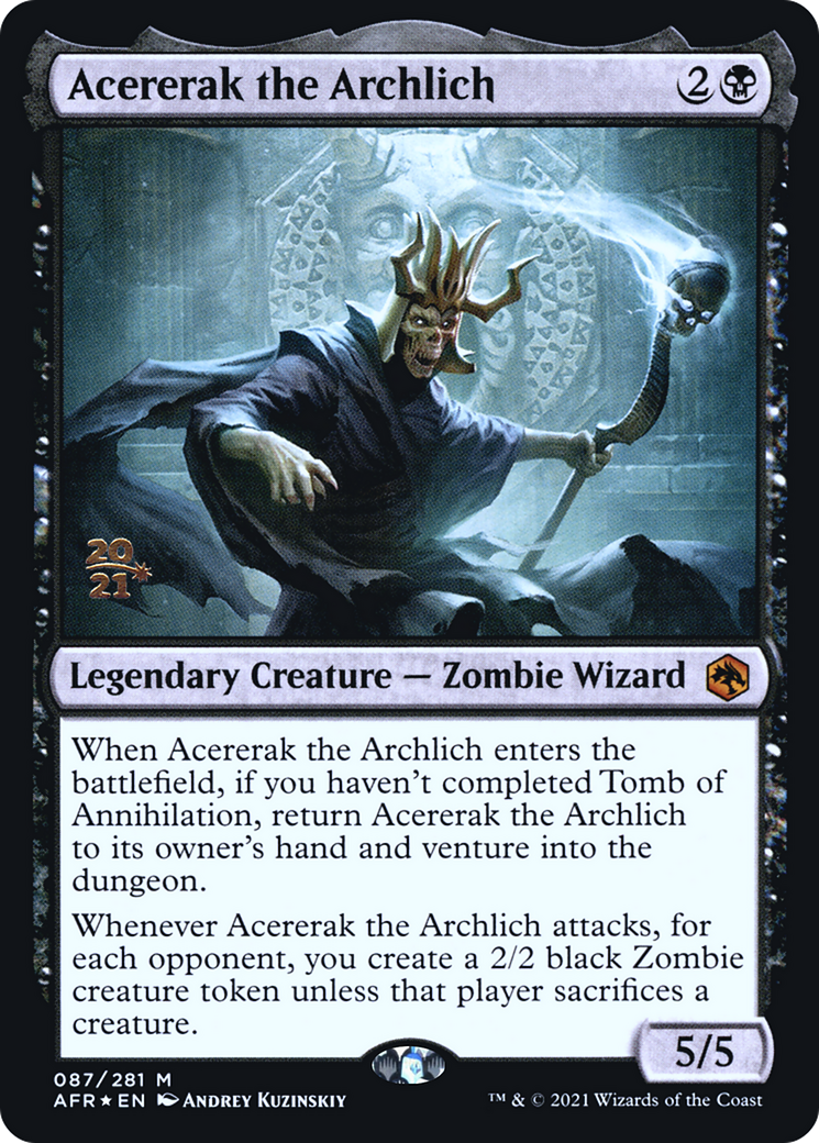 Acererak the Archlich [Dungeons & Dragons: Adventures in the Forgotten Realms Prerelease Promos] - Trinity Hobby