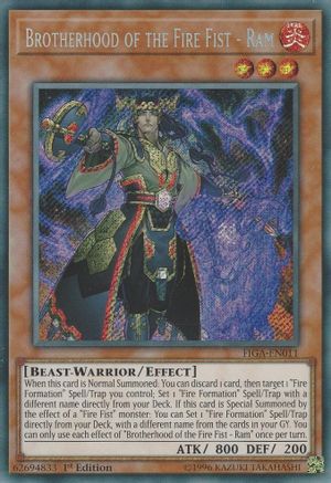 Brotherhood of the Fire Fist - Ram [FIGA-EN011] Secret Rare - Trinity Hobby