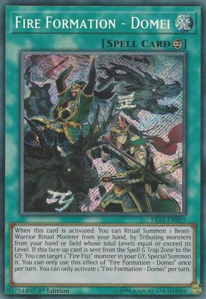 Fire Formation - Domei [FIGA-EN019] Secret Rare - Trinity Hobby