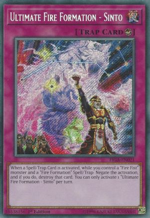Ultimate Fire Formation - Sinto [FIGA-EN021] Secret Rare - Trinity Hobby