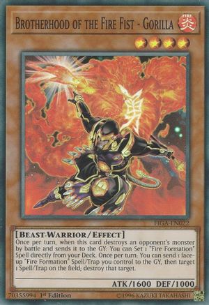 Brotherhood of the Fire Fist - Gorilla [FIGA-EN022] Super Rare - Trinity Hobby