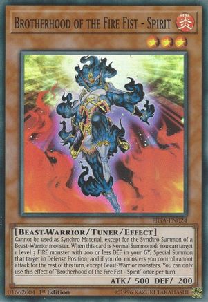 Brotherhood of the Fire Fist - Spirit [FIGA-EN024] Super Rare - Trinity Hobby