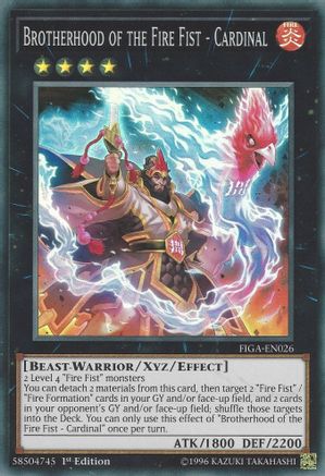 Brotherhood of the Fire Fist - Cardinal [FIGA-EN026] Super Rare - Trinity Hobby