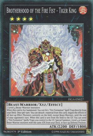 Brotherhood of the Fire Fist - Tiger King [FIGA-EN027] Super Rare - Trinity Hobby