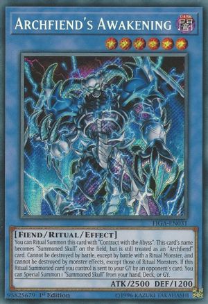 Archfiend's Awakening [FIGA-EN031] Secret Rare - Trinity Hobby