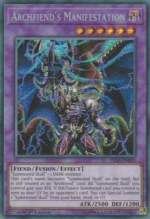 Archfiend's Manifestation [FIGA-EN034] Secret Rare - Trinity Hobby