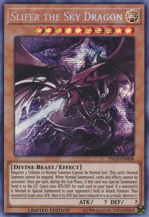 Slifer the Sky Dragon [TN19-EN008] Prismatic Secret Rare - Trinity Hobby