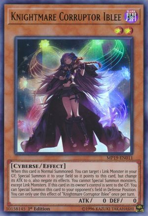 Knightmare Corruptor Iblee [MP19-EN011] Ultra Rare - Trinity Hobby