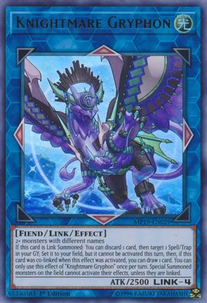 Knightmare Gryphon [MP19-EN029] Ultra Rare - Trinity Hobby