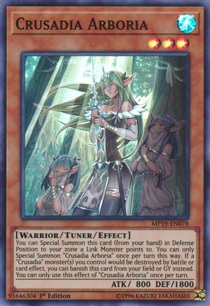 Crusadia Arboria [MP19-EN078] Super Rare - Trinity Hobby
