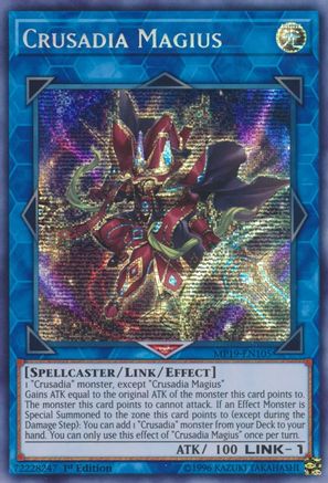 Crusadia Magius [MP19-EN105] Prismatic Secret Rare - Trinity Hobby