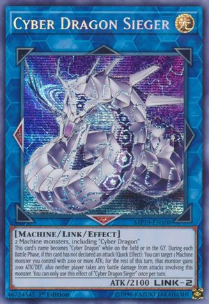 Cyber Dragon Sieger [MP19-EN108] Prismatic Secret Rare - Trinity Hobby