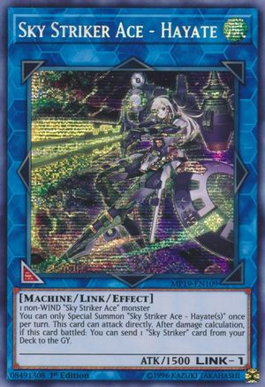 Sky Striker Ace - Hayate [MP19-EN109] Prismatic Secret Rare - Trinity Hobby