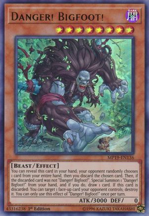 Danger! Bigfoot! [MP19-EN136] Ultra Rare - Trinity Hobby