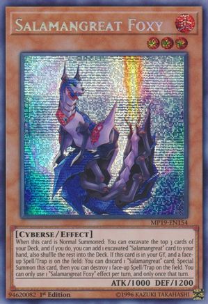 Salamangreat Foxy [MP19-EN154] Prismatic Secret Rare - Trinity Hobby