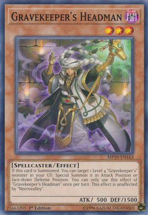 Gravekeeper's Headman [MP19-EN163] Common - Trinity Hobby