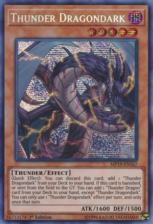 Thunder Dragondark [MP19-EN167] Prismatic Secret Rare - Trinity Hobby
