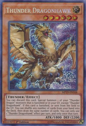 Thunder Dragonhawk [MP19-EN168] Prismatic Secret Rare - Trinity Hobby
