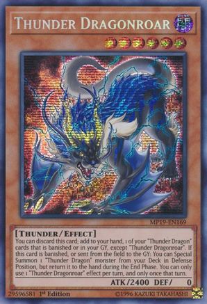 Thunder Dragonroar [MP19-EN169] Prismatic Secret Rare - Trinity Hobby