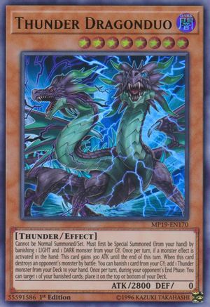 Thunder Dragonduo [MP19-EN170] Ultra Rare - Trinity Hobby