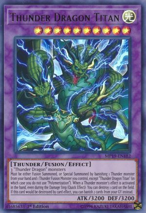 Thunder Dragon Titan [MP19-EN182] Ultra Rare - Trinity Hobby