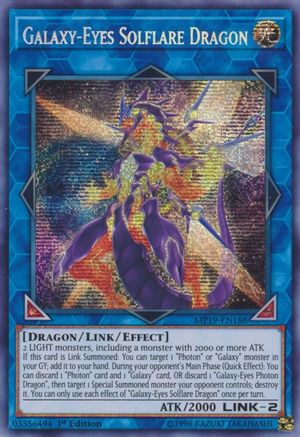 Galaxy-Eyes Solflare Dragon [MP19-EN188] Prismatic Secret Rare - Trinity Hobby