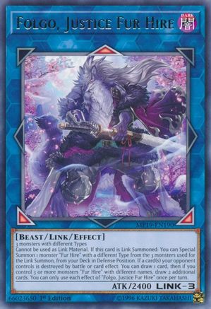 Folgo, Justice Fur Hire [MP19-EN190] Rare - Trinity Hobby