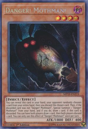 Danger! Mothman! [MP19-EN219] Prismatic Secret Rare - Trinity Hobby