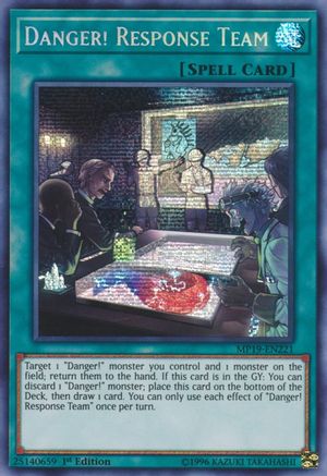 Danger! Response Team [MP19-EN221] Prismatic Secret Rare - Trinity Hobby