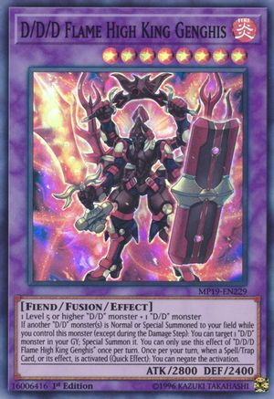 D/D/D Flame High King Genghis [MP19-EN229] Super Rare - Trinity Hobby