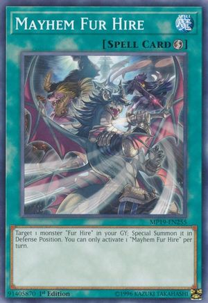 Mayhem Fur Hire [MP19-EN255] Common - Trinity Hobby