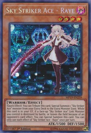 Sky Striker Ace - Raye [MP19-EN259] Prismatic Secret Rare - Trinity Hobby